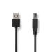 Nedis CCGL60101BK30 | USB 2.0 | USB-A to USB-B | 3m | Black