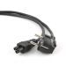 Gembird PC-186-ML12 | 3 m Power Cable | Schuko (CEE 7/7) to C5 (Mickey Mouse) | Black | VDE-approved | 10A/250V